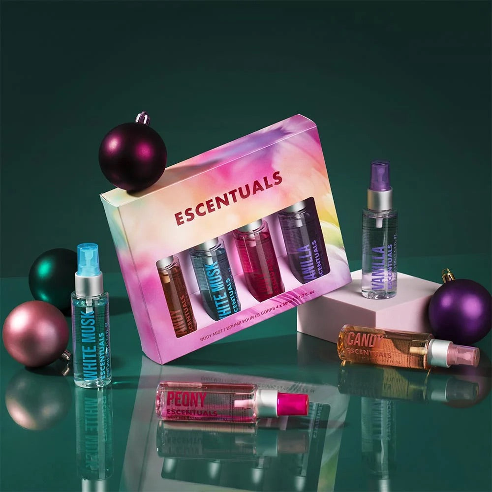 COFFRET 4 MINI BRUMES ESCENTUALS | 40 ml