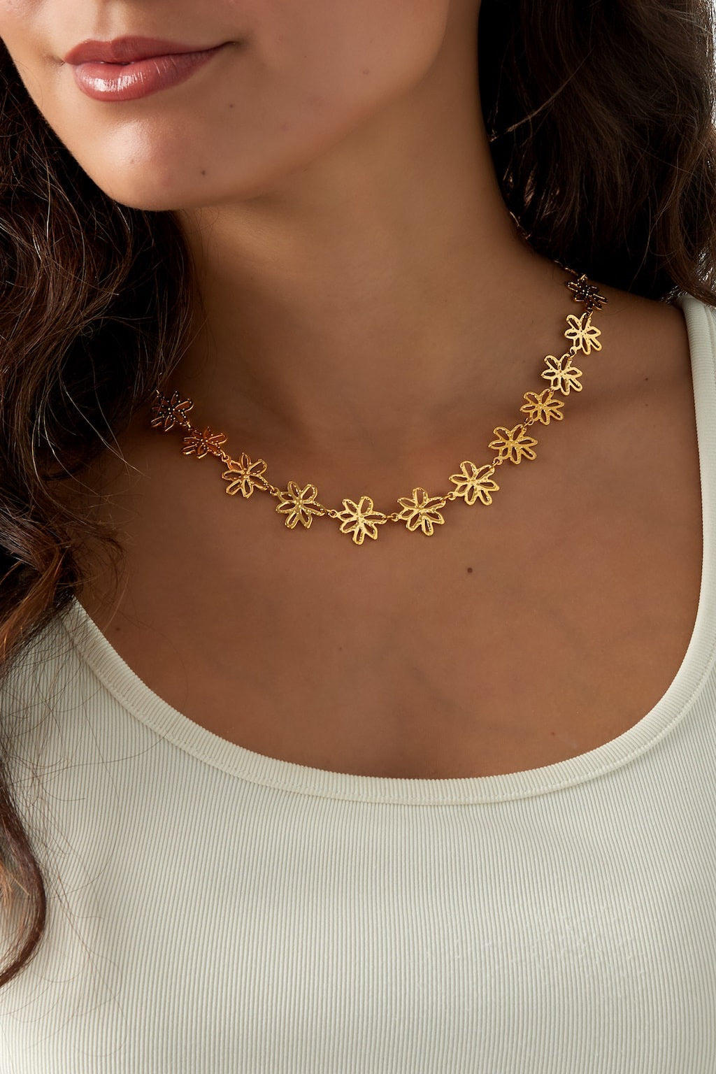 FLEUR | Collier en acier inoxydable