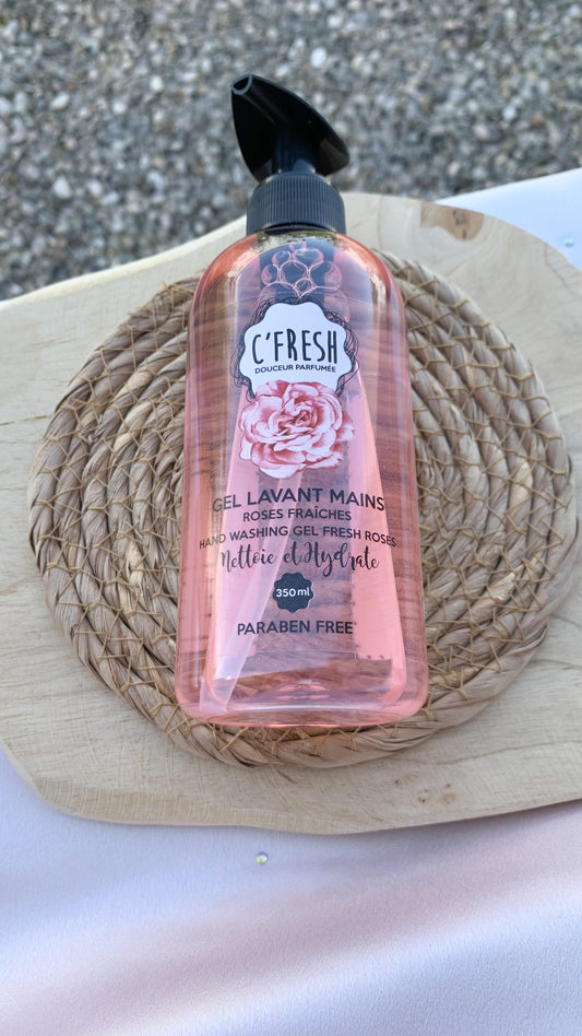 GEL LAVANT MAINS | ROSES FRAÎCHES