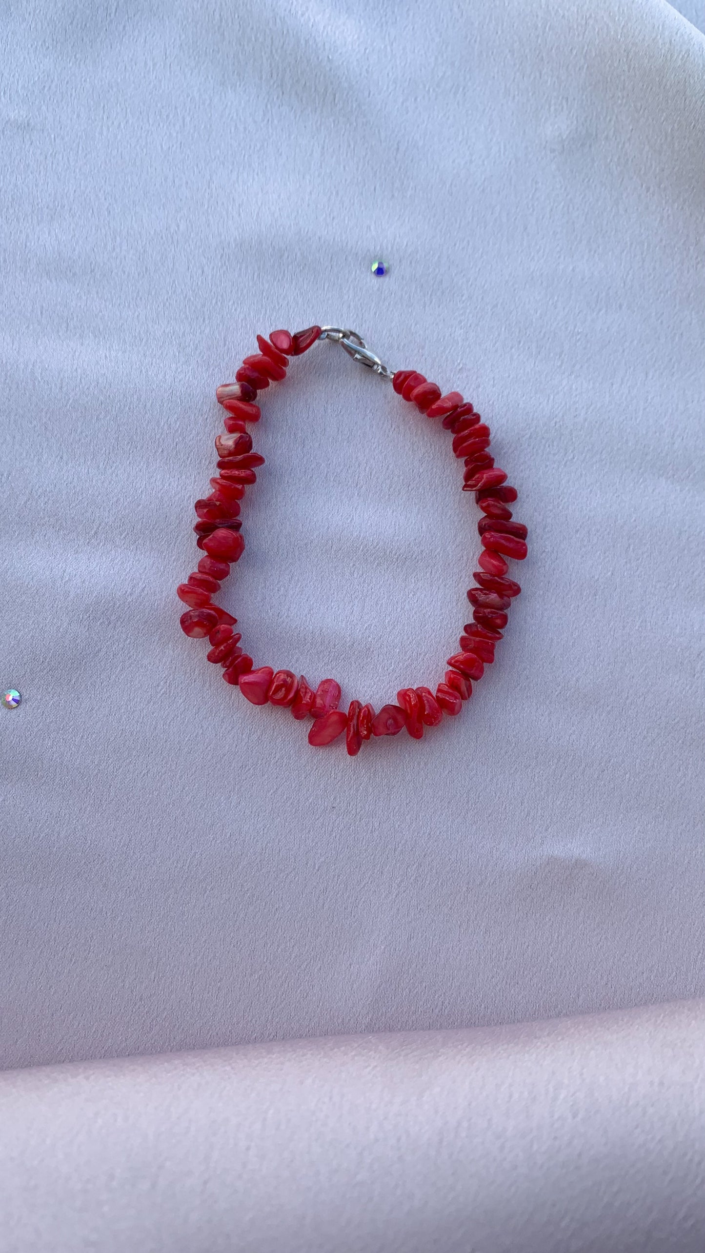 BRACELET EN PIERRE | ROUGE