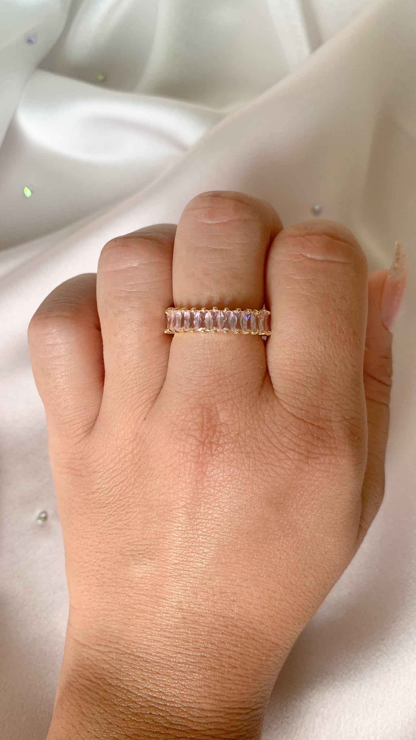 JANNA PINK | Bague en acier inoxydable