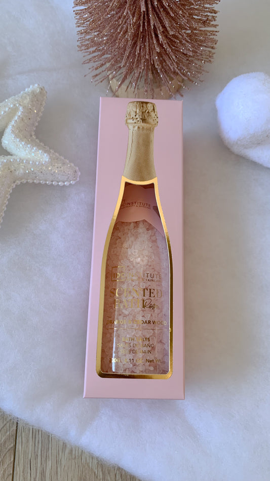 SEL DE BAIN CHAMPAGNE ROSE | ORANGE & BOIS DE CÈDRE