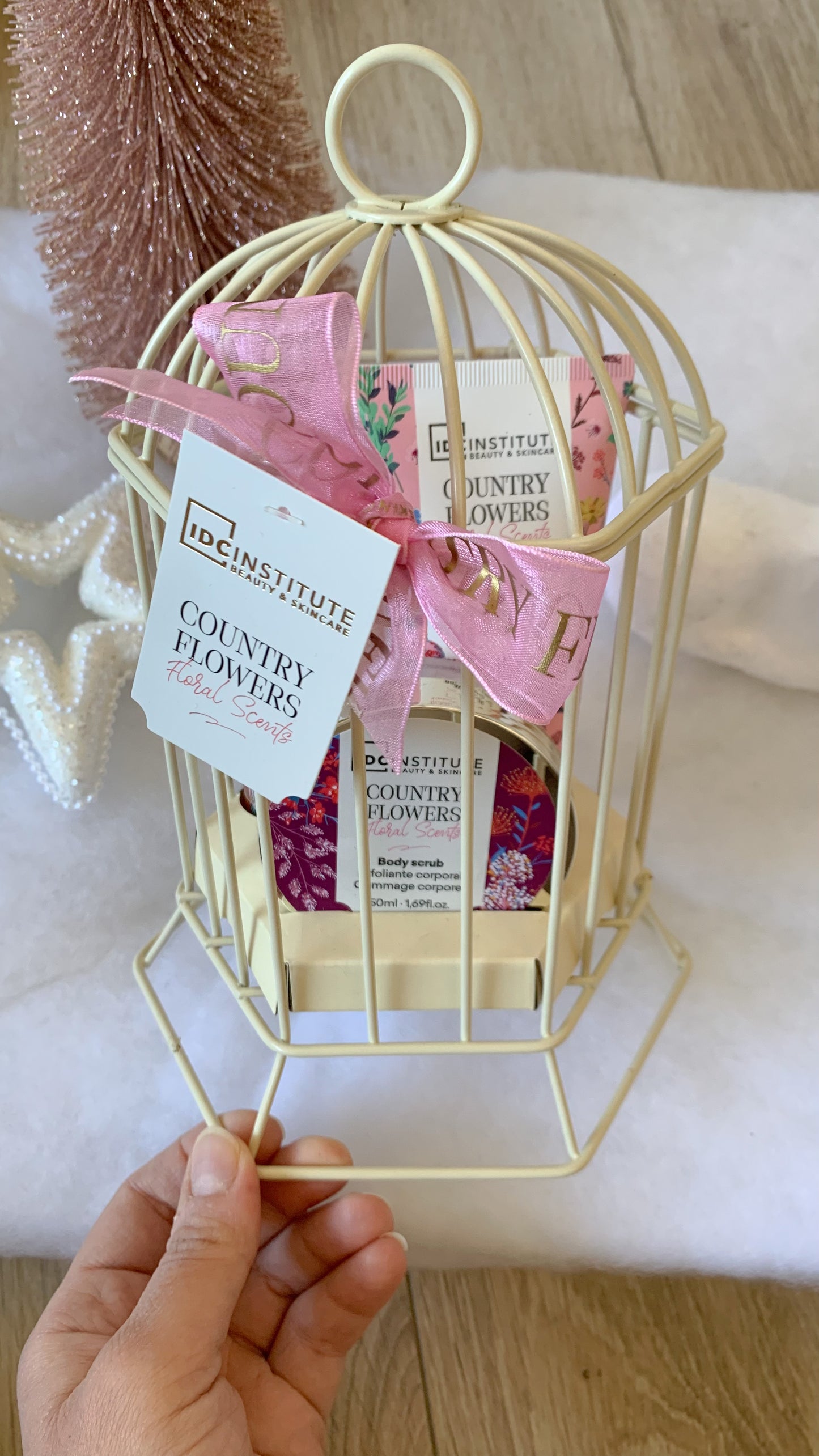 COFFRET CAGE OISEAU | COUNTRY FLOWERS