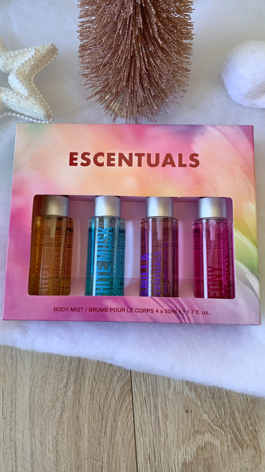 COFFRET 4 MINI BRUMES ESCENTUALS | 40 ml