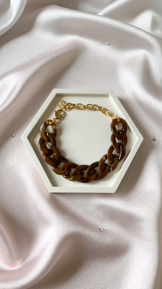 CHOCOLAT | Bracelet en acrylique