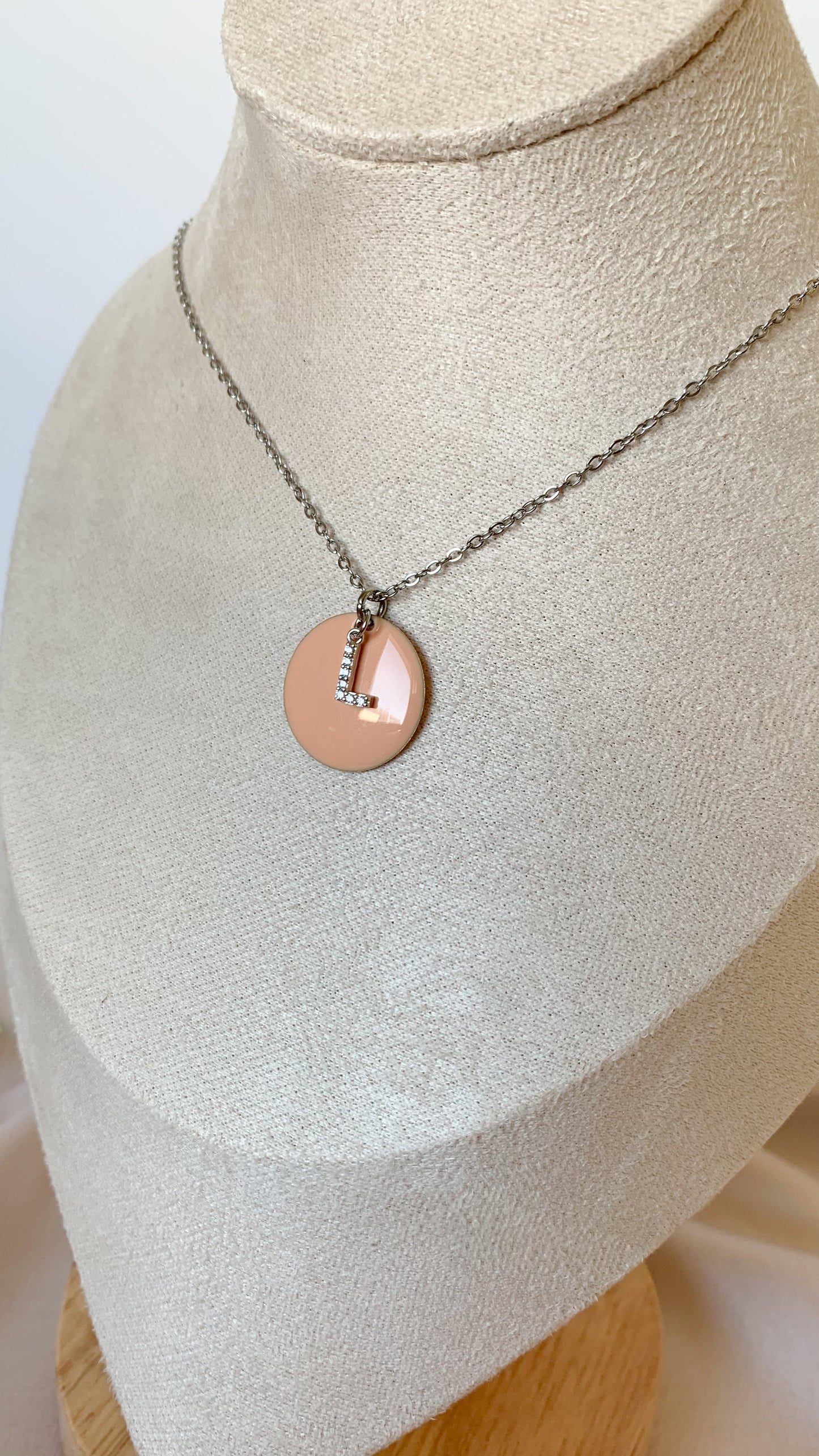 ROSE-PÊCHE | Collier en acier inoxydable