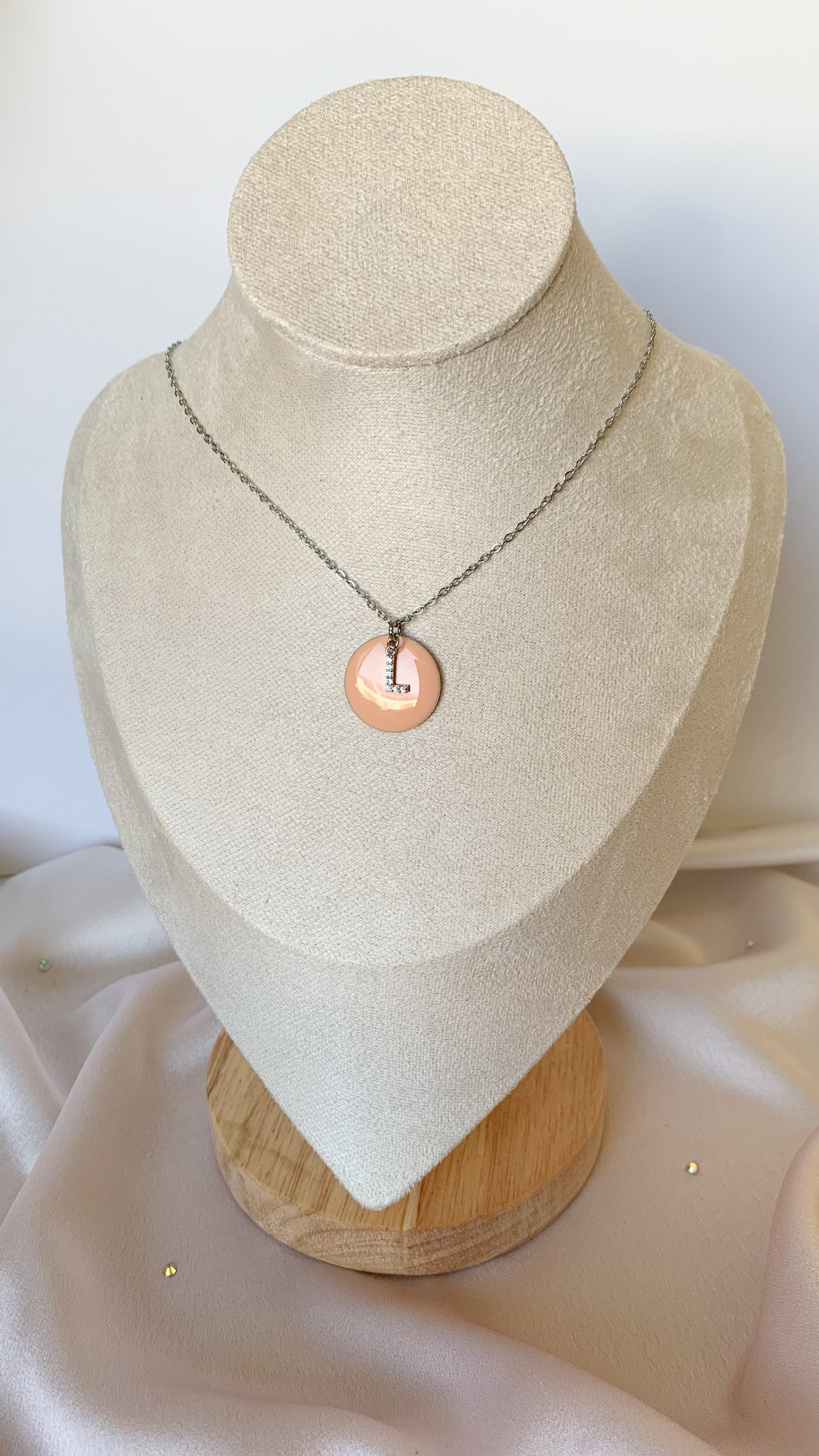 ROSE-PÊCHE | Collier en acier inoxydable