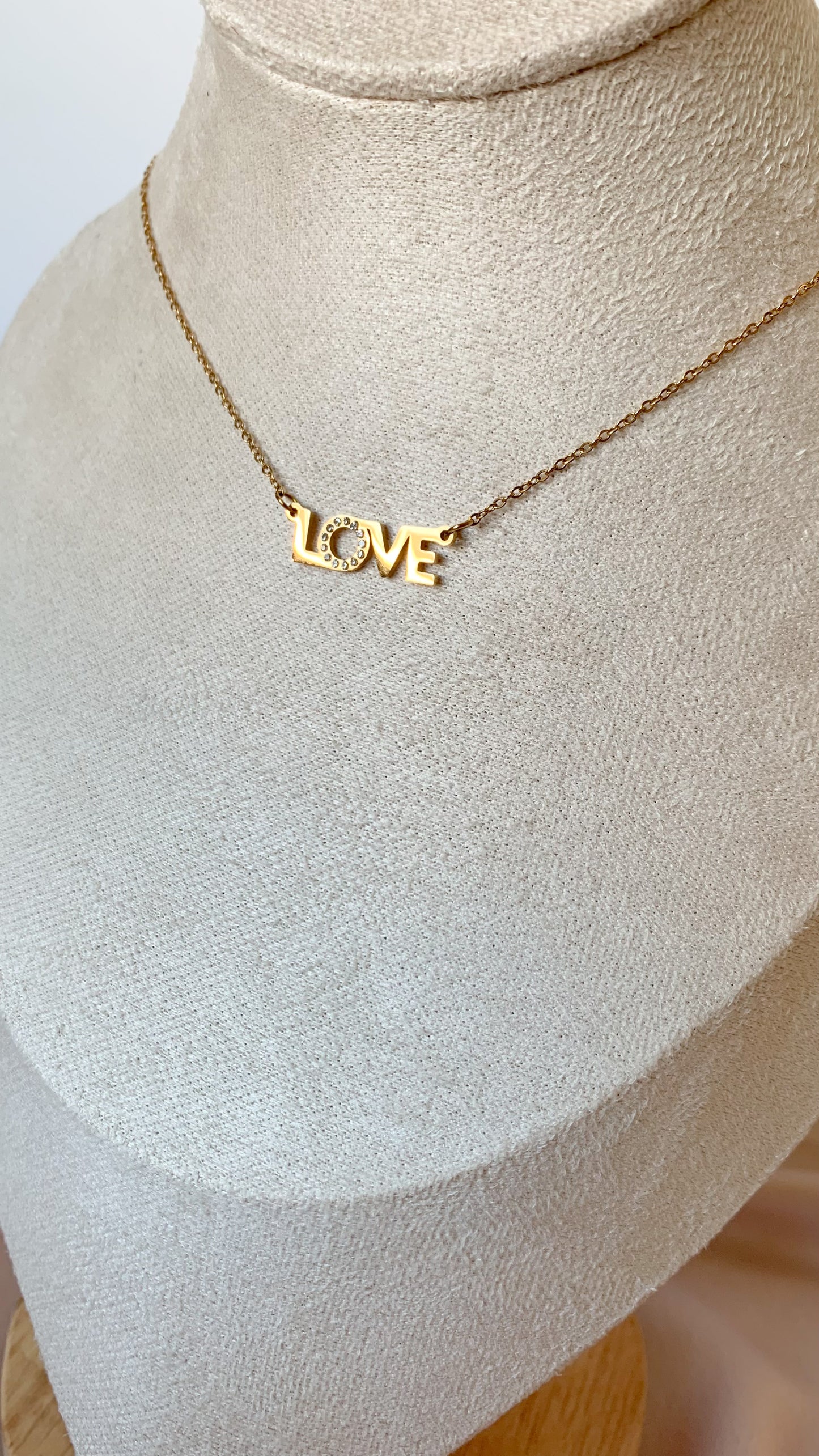 LOVE | Collier en acier inoxydable