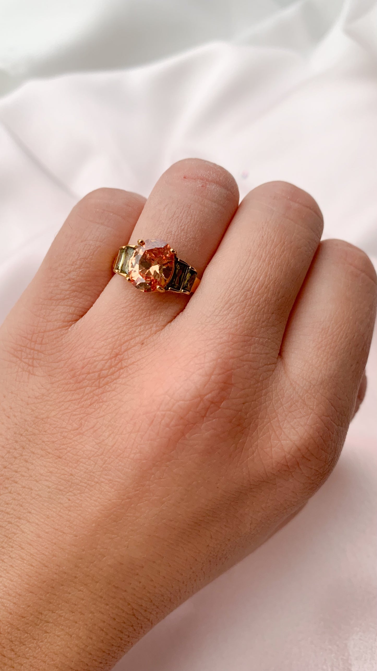 KIM | Bague en acier inoxydable et zircon